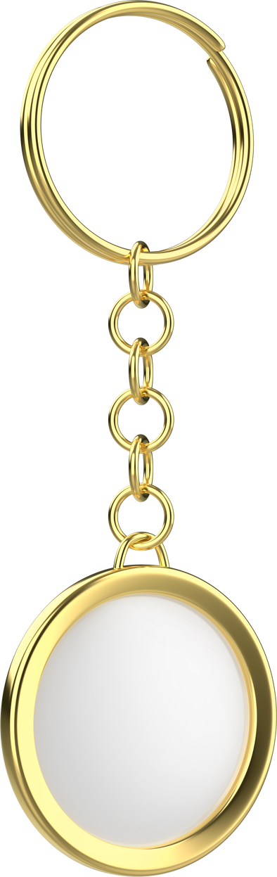 Luxury golden keychain